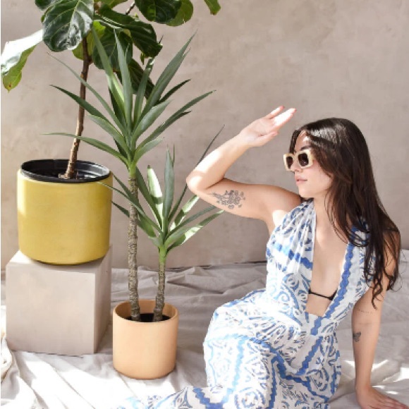 Elan Blue Tile Beach Cover-Up Size‎ Small - Picture 6 of 12